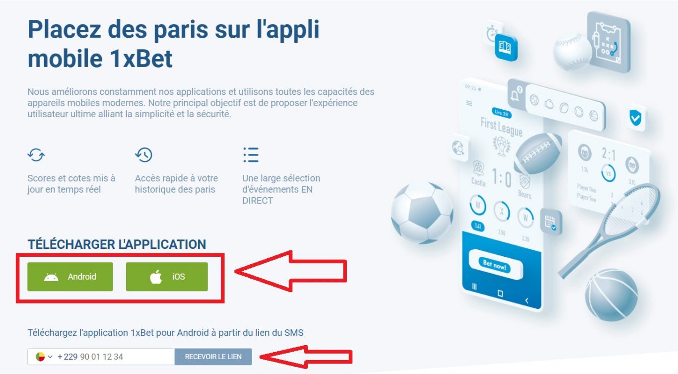 Comment effectuer 1xBet mobile inscription en ligne